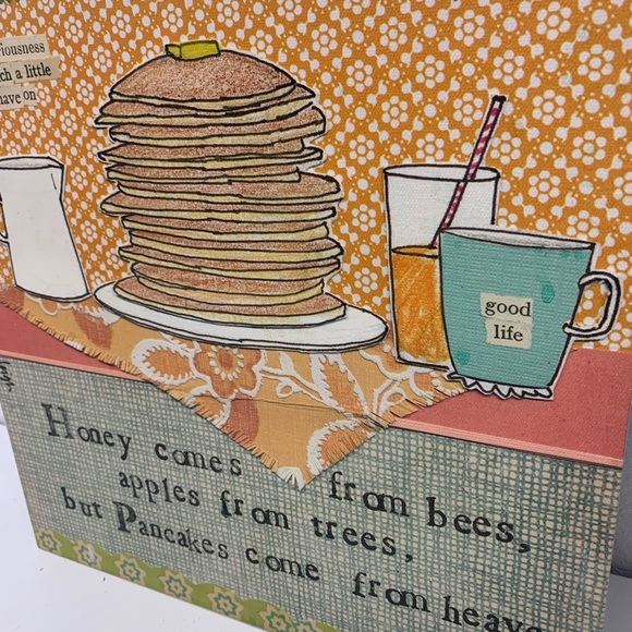 Canvas by Curly Girl Designs 12” Pancakes Come from Heaven - Picture 2 of 12